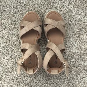 Nude espadrille sandals